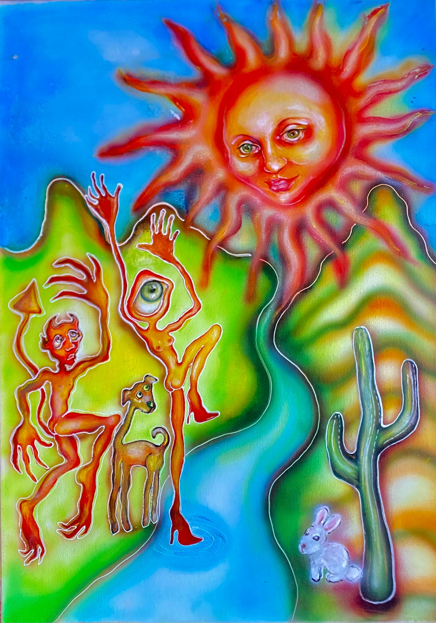 Chasing the Sun, Original Painting - Art Sale