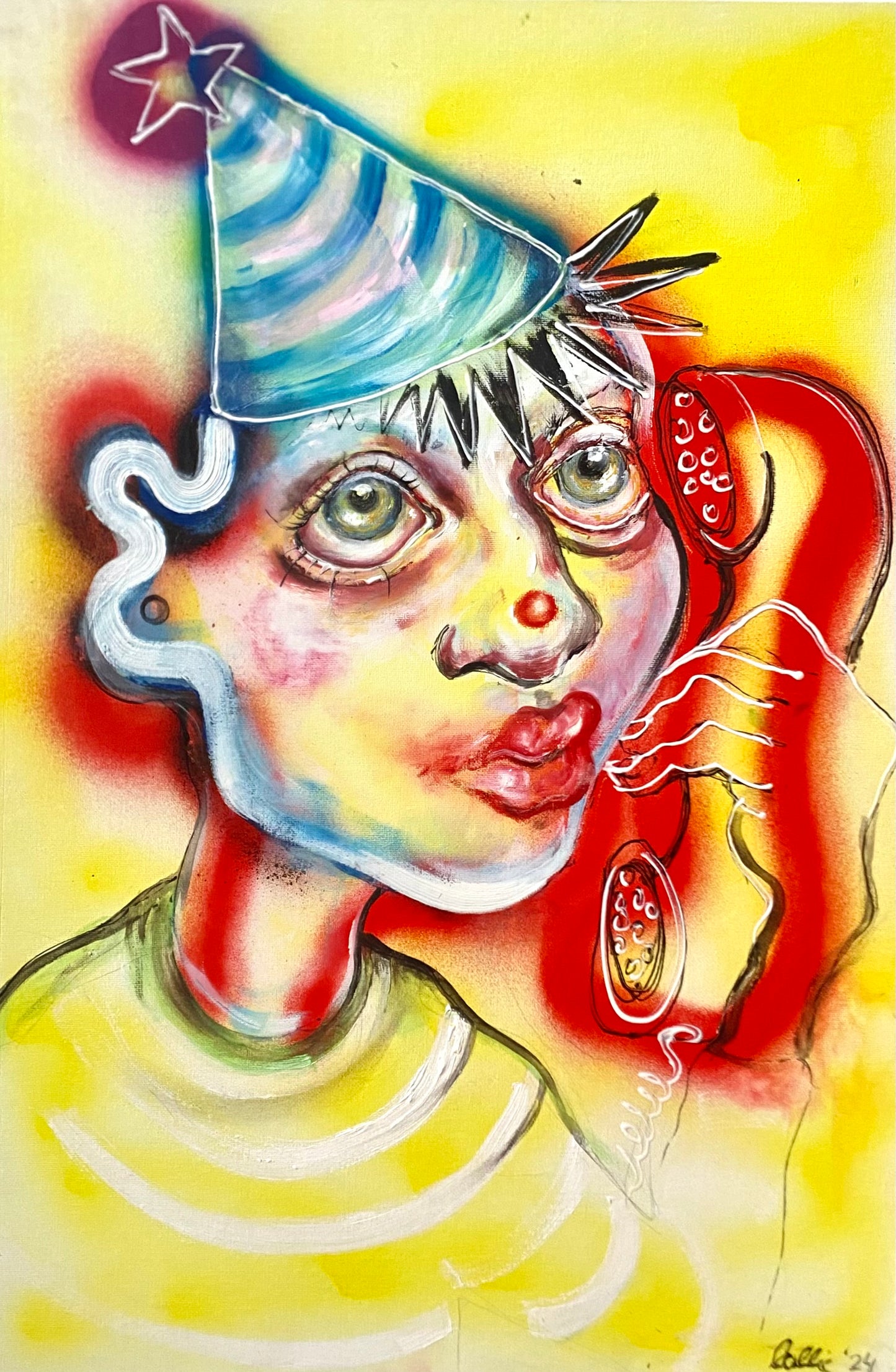 “On Hold” Original Painting