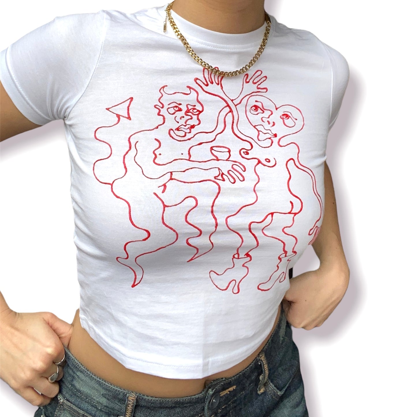 Dancing With the Devil baby tee