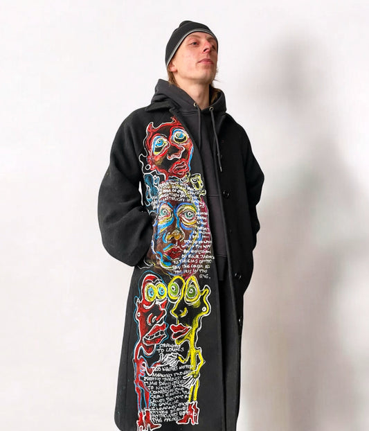 Hand Painted Trench Coat