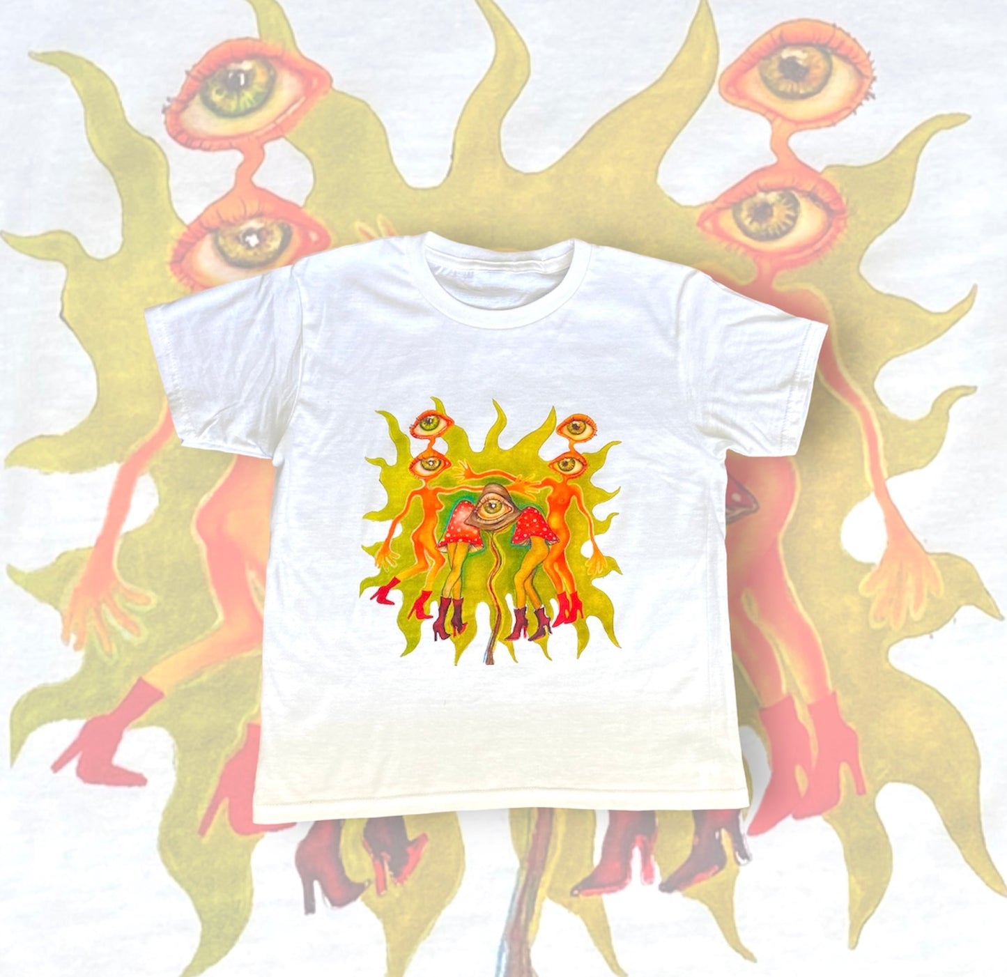 Third Eye, white T-shirt Print